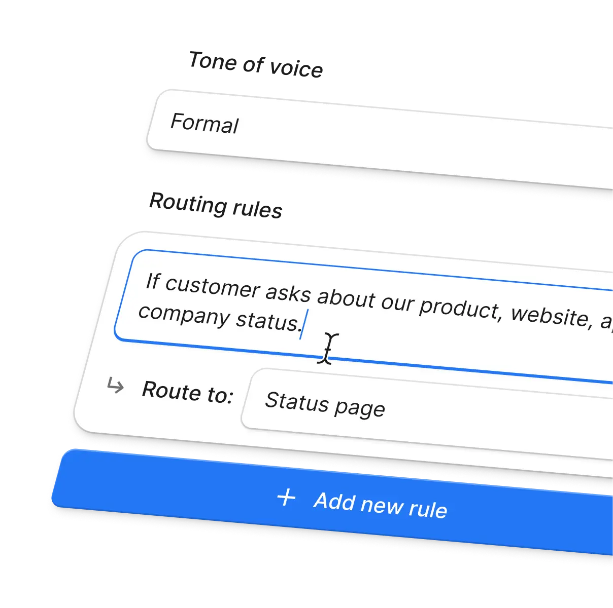 illustration of Hugo's customize step